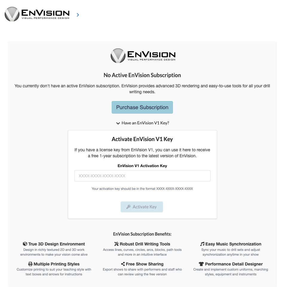 Free EnVision v2 license with v1 activation key